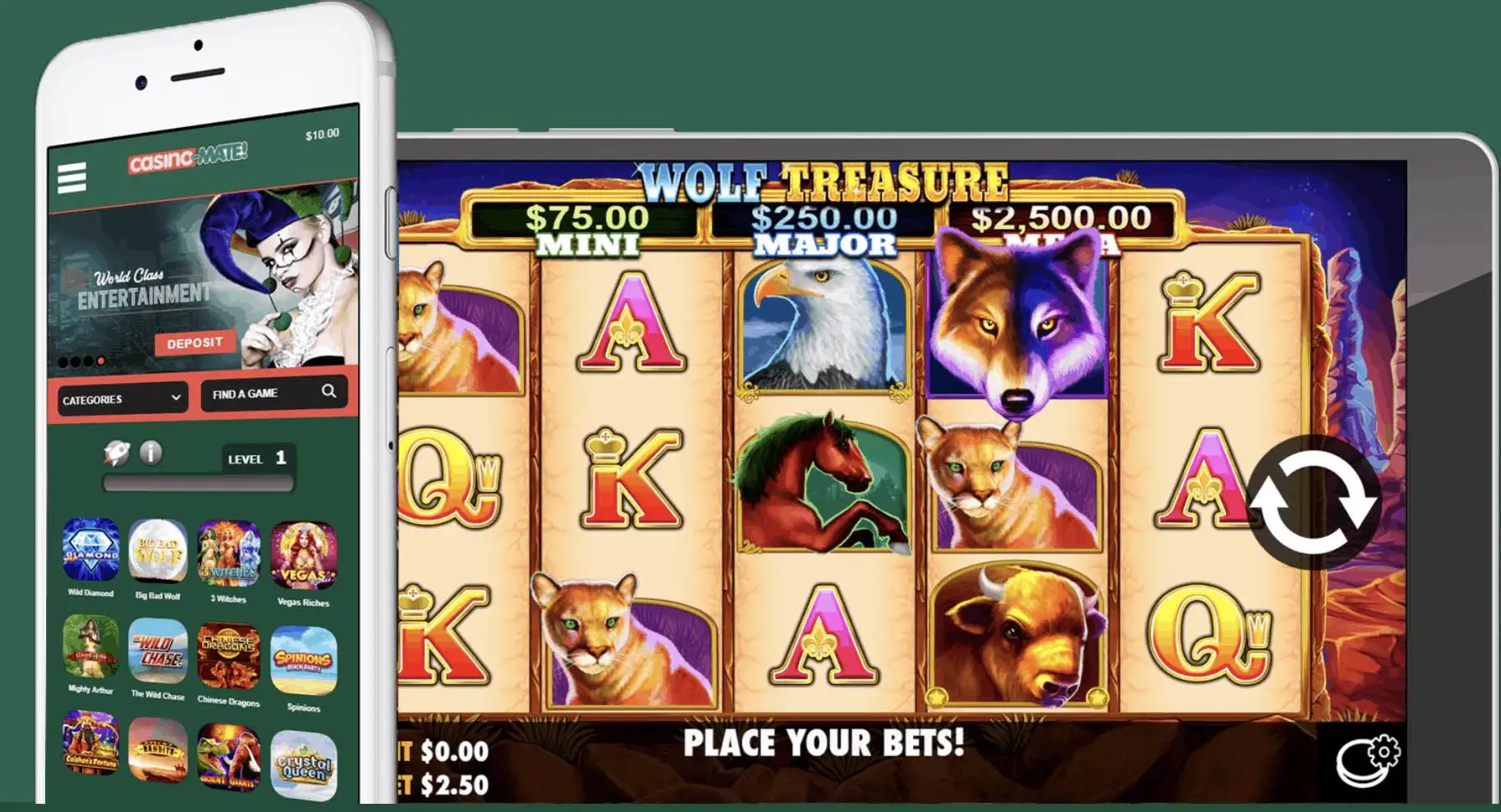 casino mate mobile