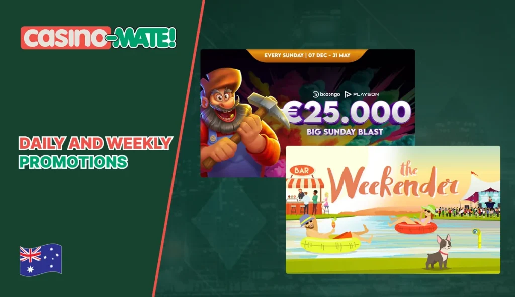 Casino Mate daily and weekly promotions