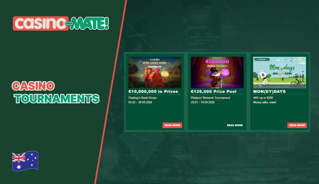 Casino Mate tournaments and prize competitions